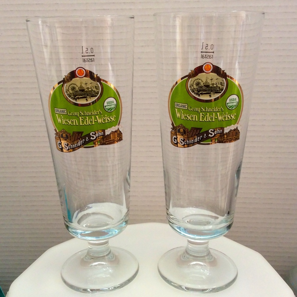 🇩🇪 Georg Schneider’s Edel-Weisse Beer glasses
